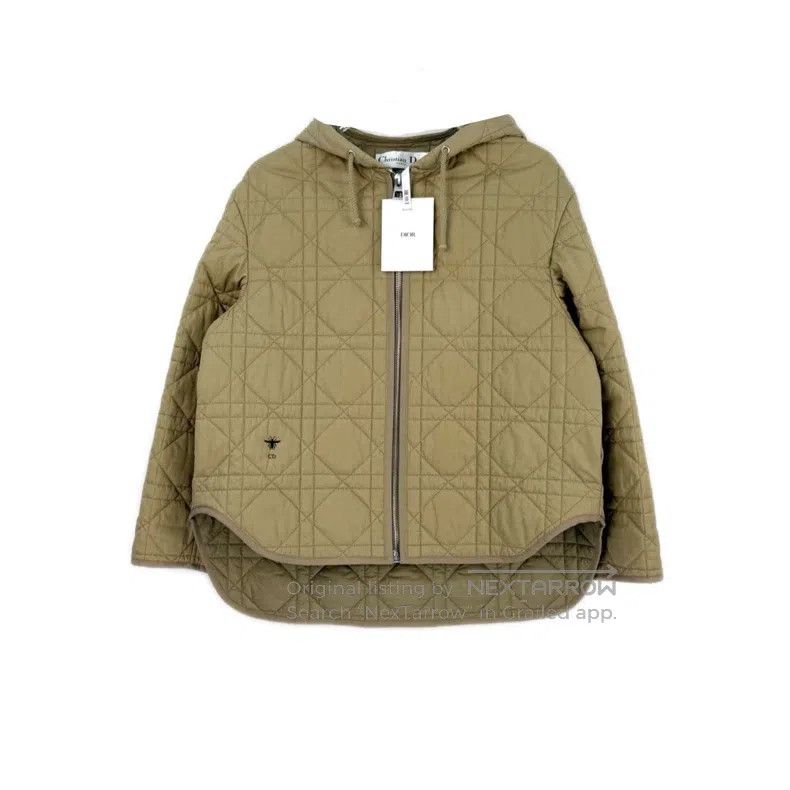 Dior Dior Khaki bee logo diamond hooded cotton suit coat Size S / US 4 / IT 40 - 1 Thumbnail