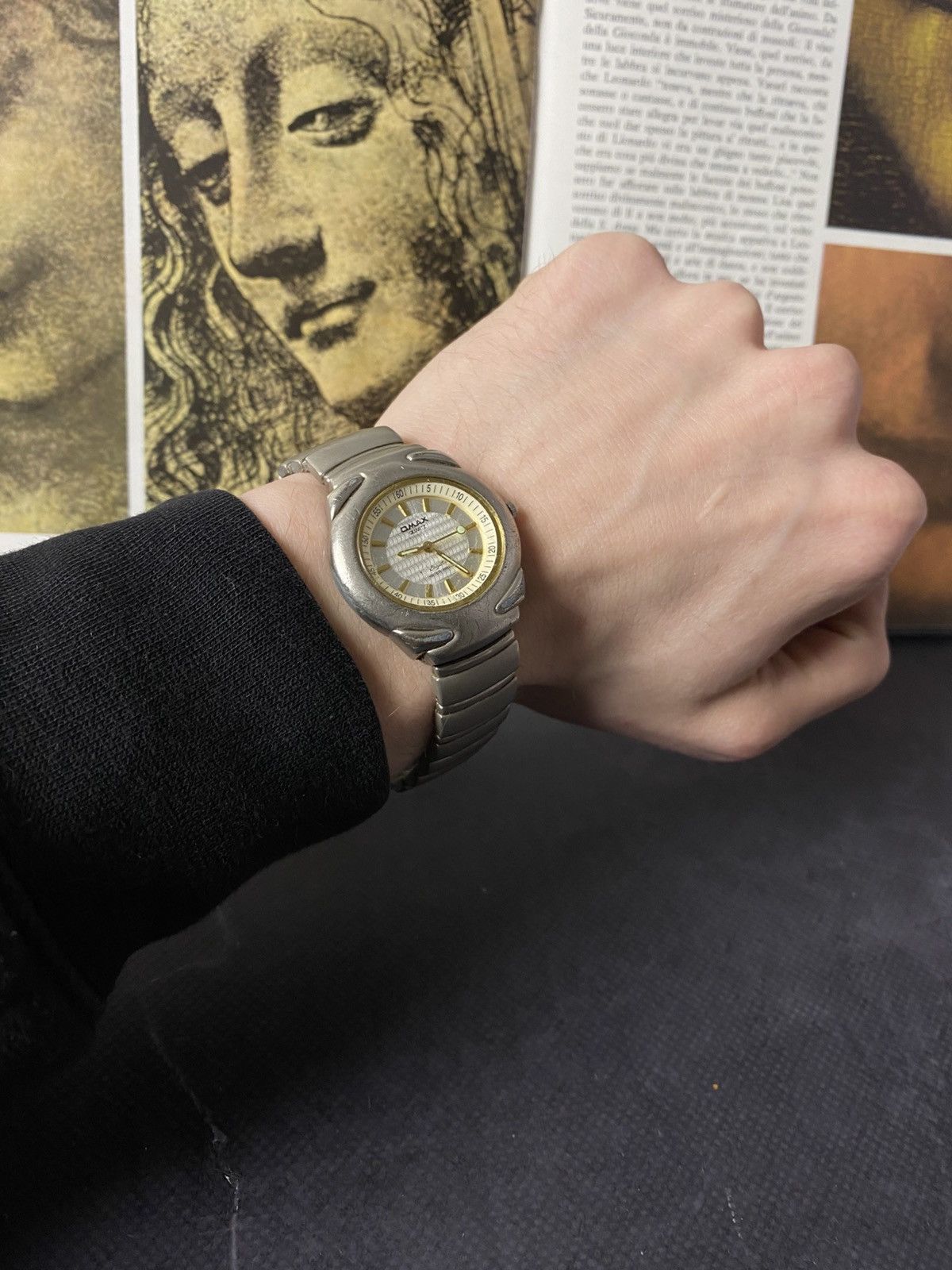 Japanese Brand Vintage Omax Crystal Futuristic Space Age Steel Watch Size ONE SIZE - 8 Thumbnail