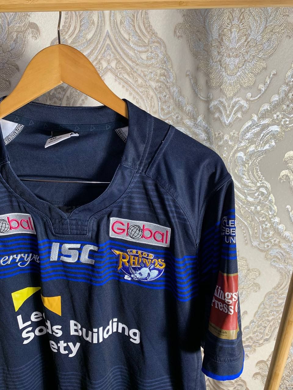 Canterbury of New Zealand VINTAGE LEEDS RHINOS RYAN HALL ENGLAND RUGBY JERSRY RETRO Size US XXL / EU 58 / 5 - 3 Thumbnail