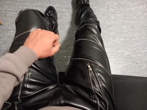 Leather Slim Fit Leather PU Pant Size US 29 - 8 Thumbnail