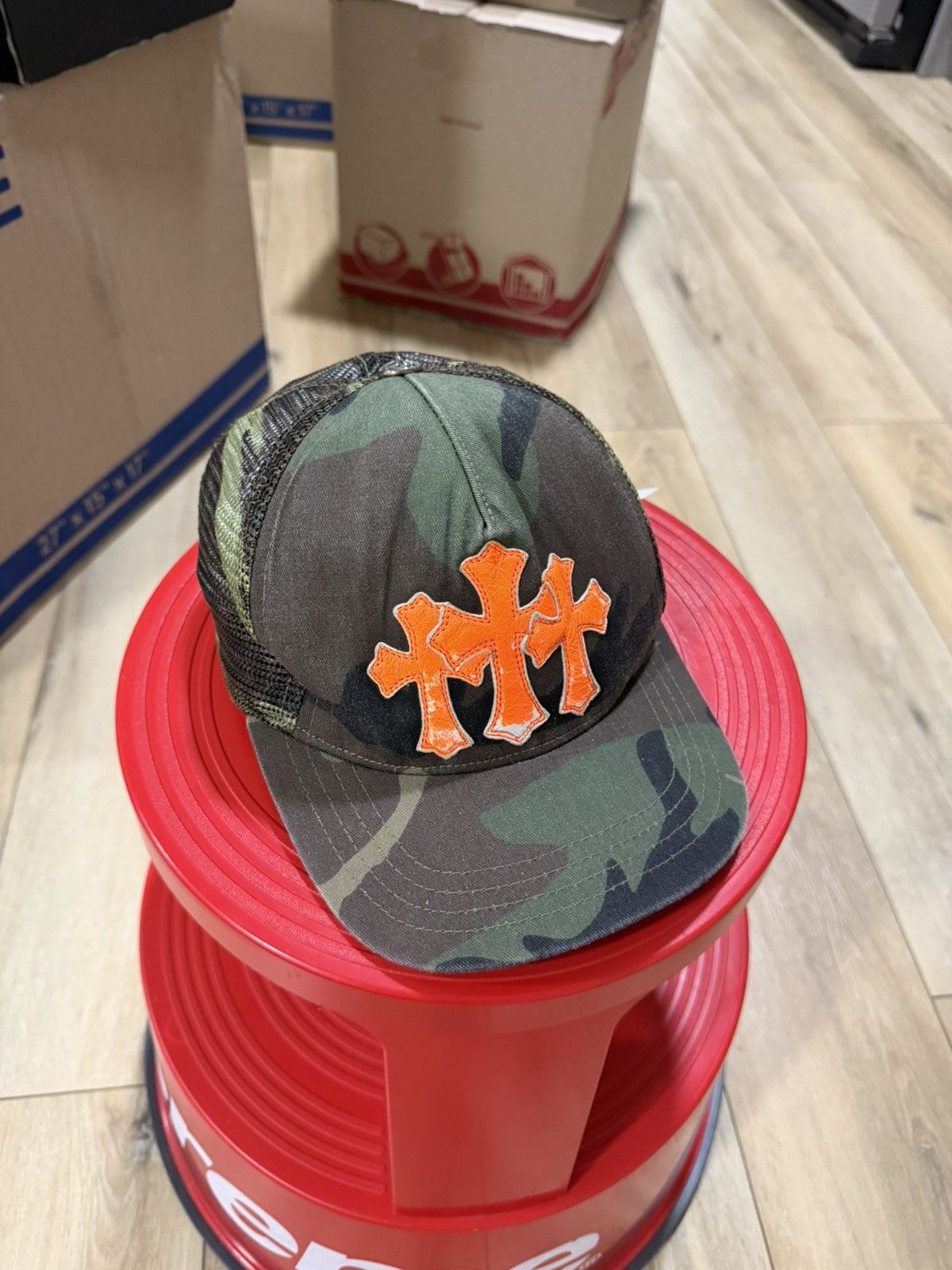 Chrome Hearts Chrome hearts vintage triple cross camo patch hat Size ONE SIZE - 1 Thumbnail