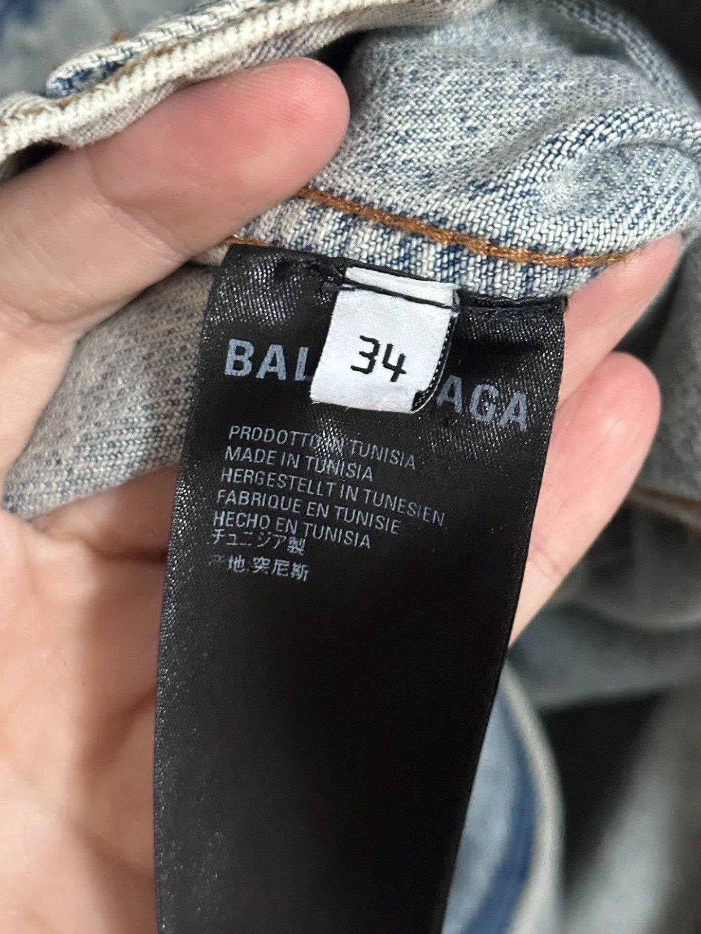 Balenciaga Balenciaga Embroidered Logo Denim Jacket Size US M / EU 48-50 / 2 - 3 Thumbnail