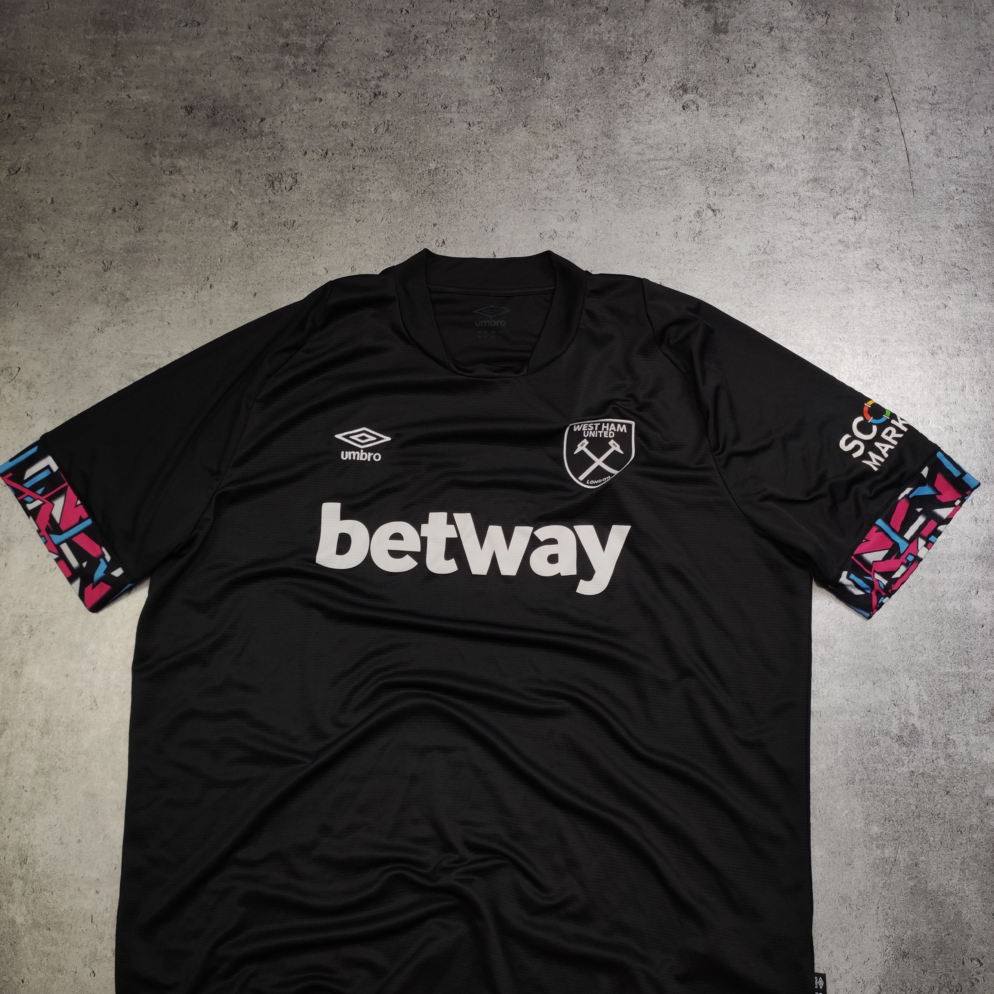 Vintage RARE Umbro x Football West Ham United 2022/23 Away Jersey Size US XL / EU 56 / 4 - 2 Thumbnail