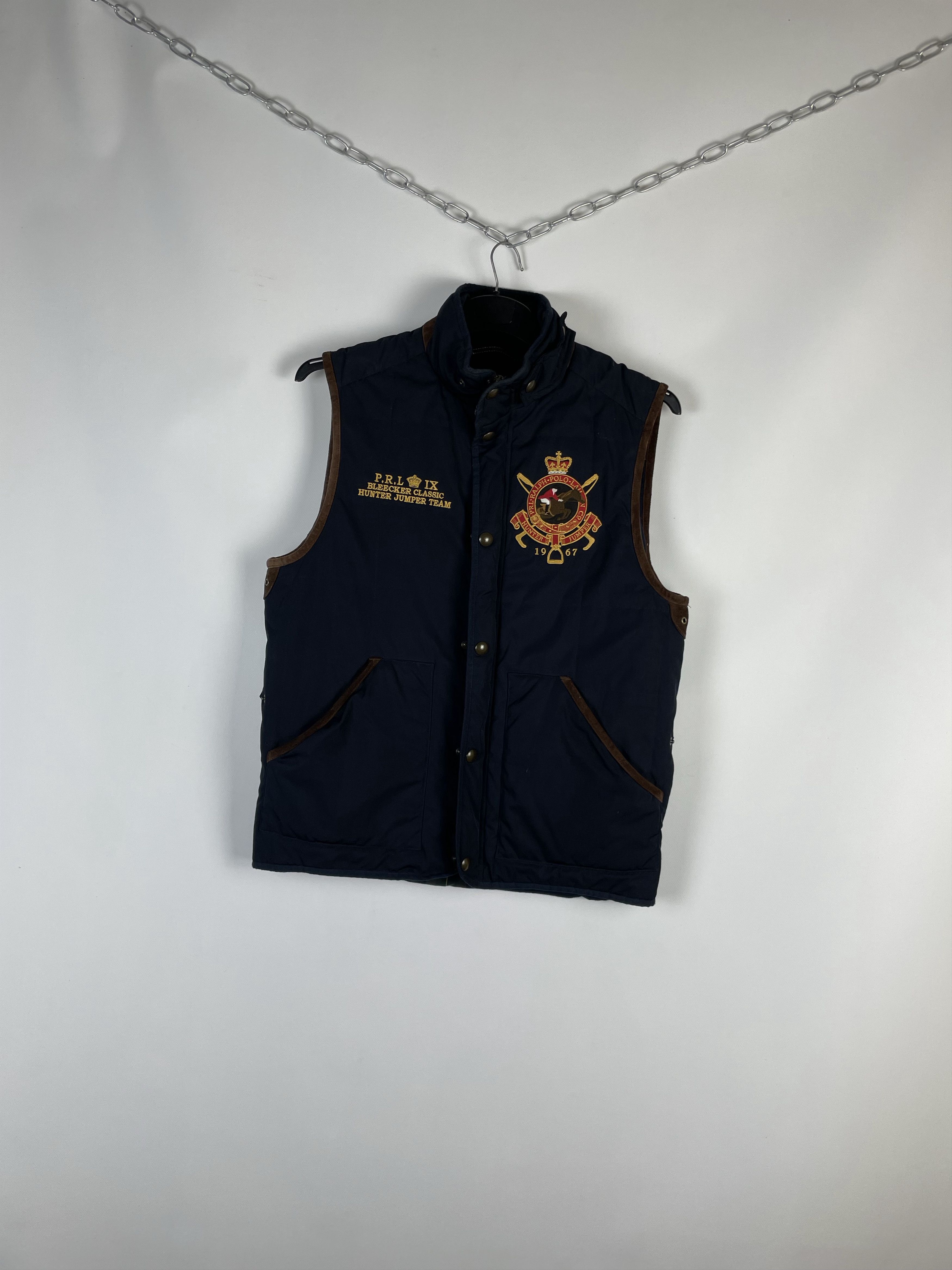 Polo Ralph Lauren Polo Ralph Lauren Vintage Mens Vest Zip Up Pony Y2K Size US M / EU 48-50 / 2 - 2 Thumbnail