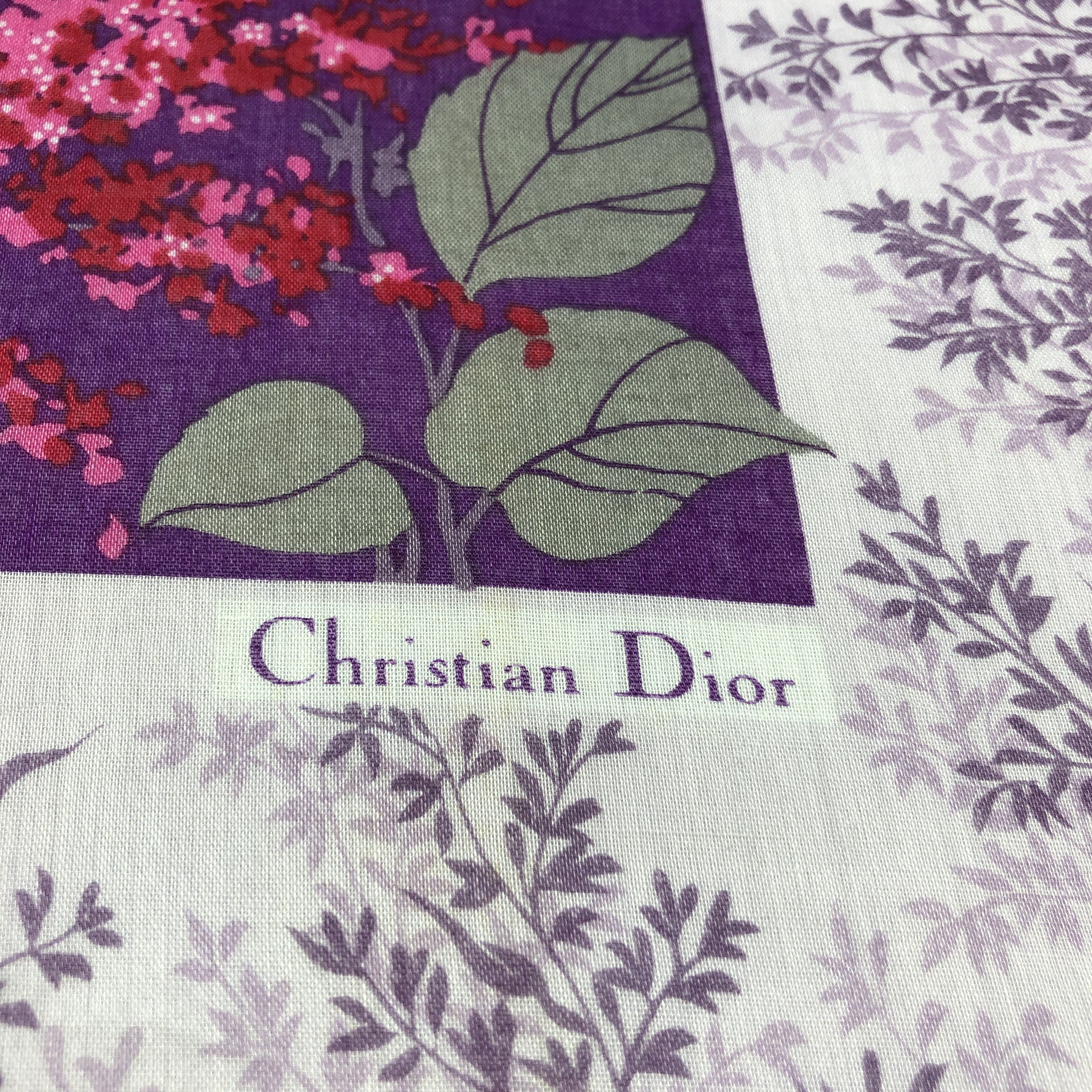 Christian Dior Monsieur Christian Dior CD Handkerchief Neckerchief Bandana H3076 Size ONE SIZE - 3 Thumbnail