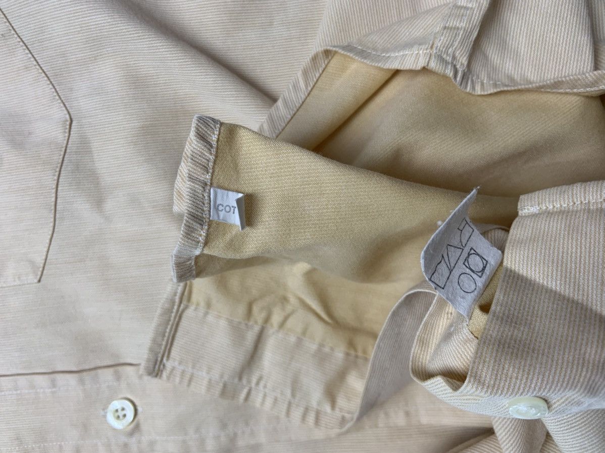 Bally BALLY Men Yellow Striped Classic Shirt Size 41 Cotton Size US XL / EU 56 / 4 - 6 Thumbnail