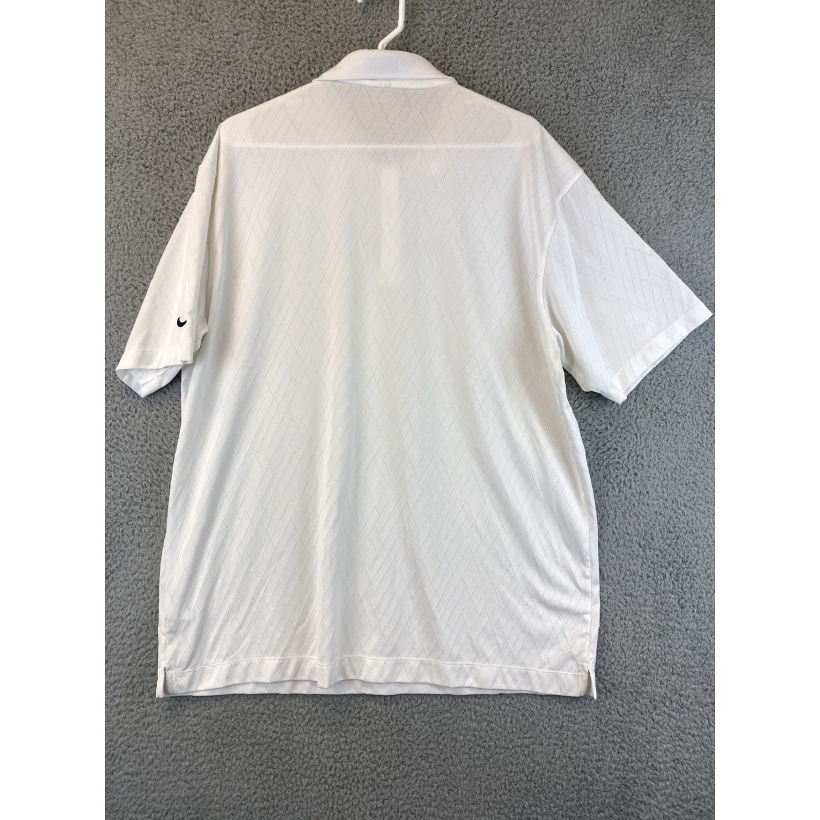 Nike Nike XL White Dri-Fit Short Sleeve Golf Polo Shirt / 61-10 Men's Polo Shirt Nike Dri-Fit Golf Shirt White XL Size US XL / EU 56 / 4 - 7 Thumbnail