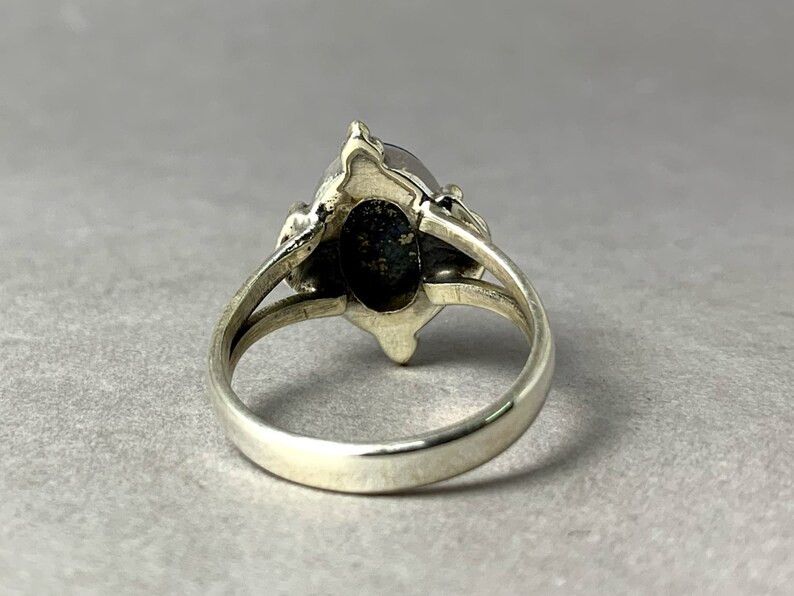 Handmade Lapis Lazuli Ring: Handmade 925 Silver, September Birthstone Size ONE SIZE - 5 Thumbnail