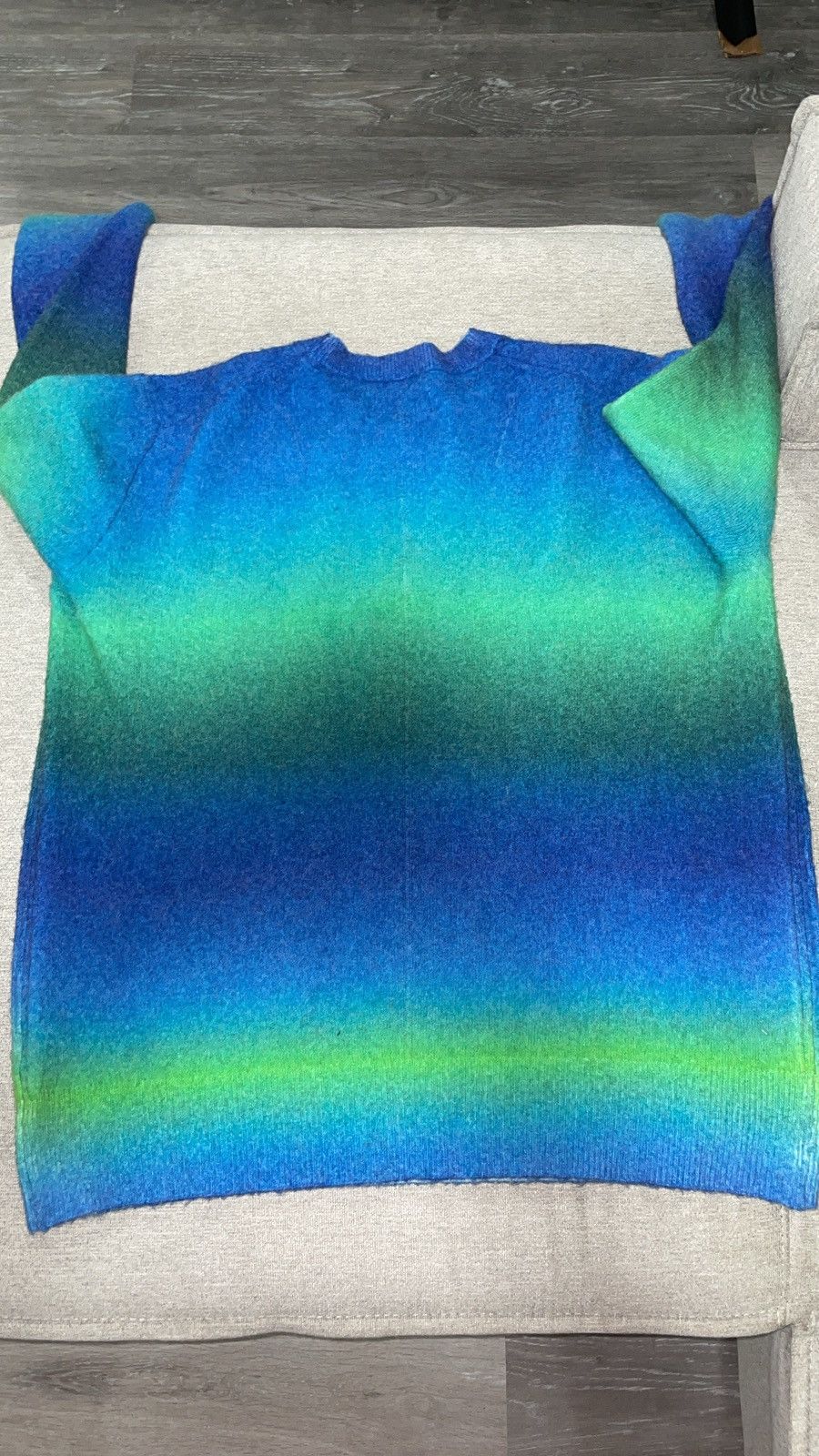 Sinclair Global Sinclair Tie-Dye Mohair Print Crew Neck Pullover Size US L / EU 52-54 / 3 - 4 Thumbnail