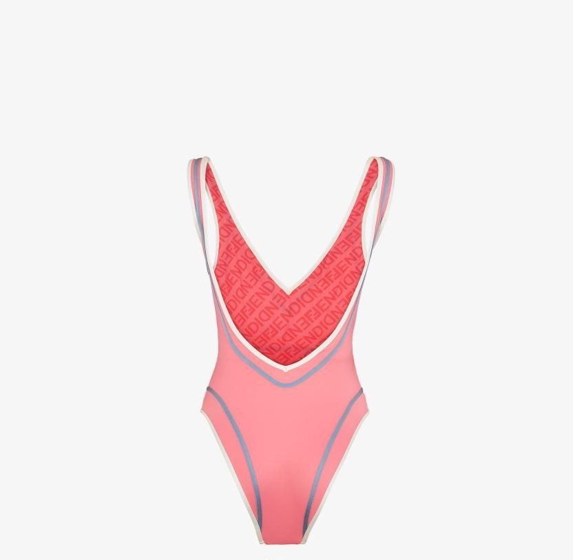 Fendi o1loc1c1024 FXBH78 One Piece Swimsuit in Pink Size S / US 4 / IT 40 - 2 Thumbnail