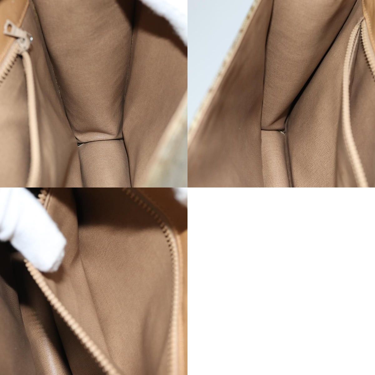 Celine CELINE C Macadam Canvas Shoulder Bag Beige Size ONE SIZE - 12 Thumbnail