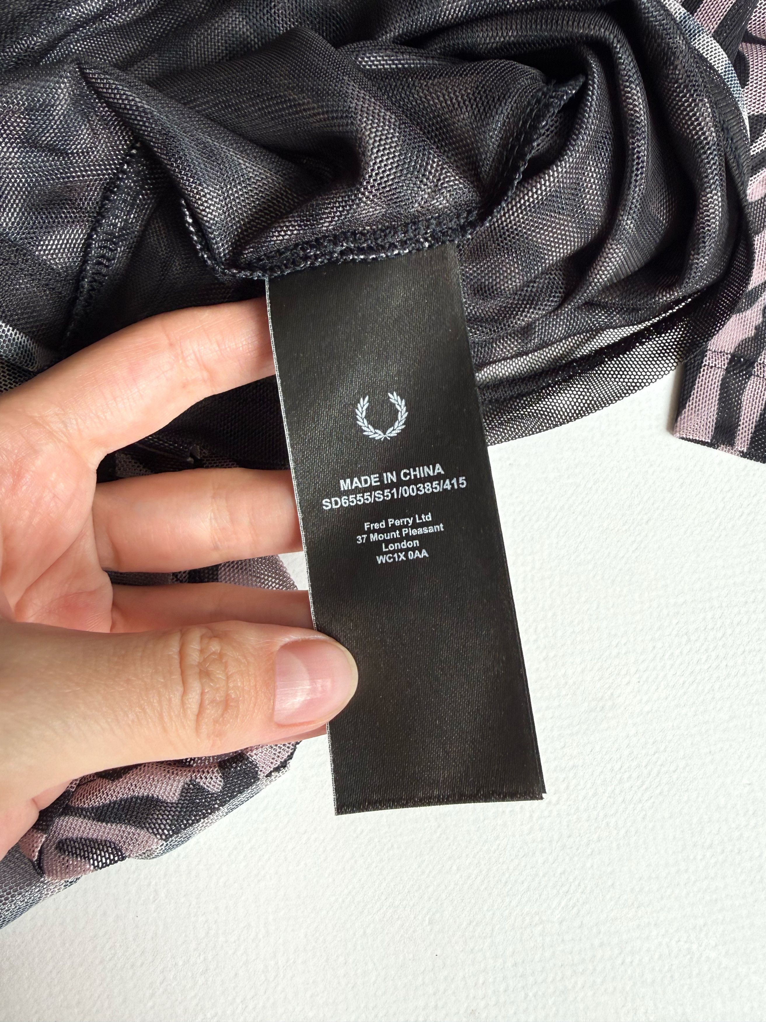 Fred Perry Fred Perry x Amy Winehouse Zebra Print Mesh Dress US4 Size S / US 4 / IT 40 - 6 Thumbnail