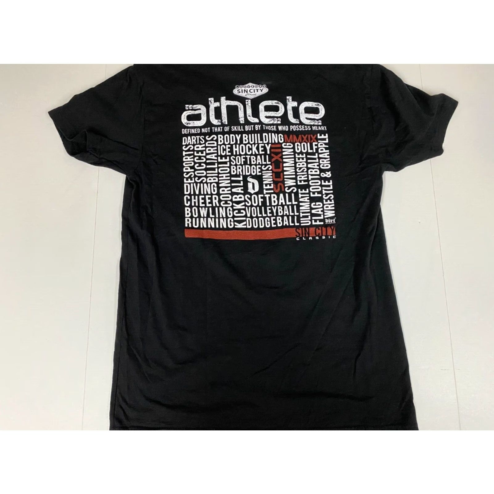 Next Level Las Vegas Mens Shirt M Black Next Level T-Shirt Short Sleeve V-Neck Cotton Logo Graphic 90s? Size US M / EU 48-50 / 2 - 6 Thumbnail