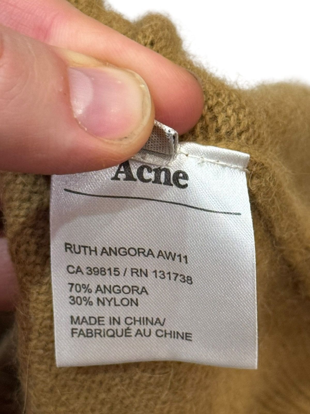 Acne Studios Ruth Angora AW11 Wool Jumper Sweater Large