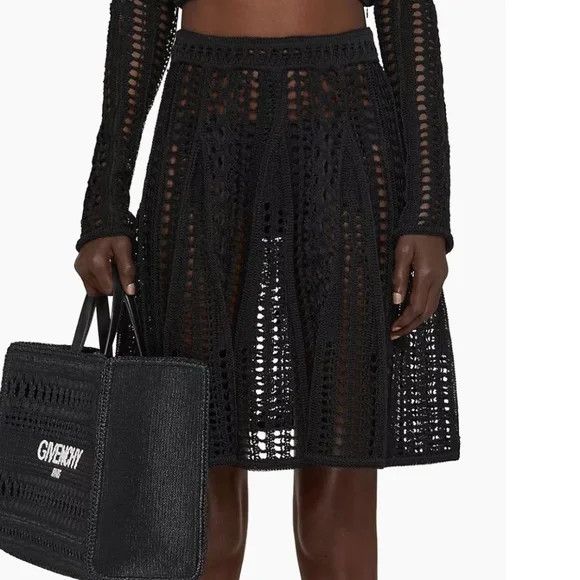 Givenchy Givenchy Skirt In Crochet - NEW WITH TAGS Size 27" / US 4 / IT 40 - 2 Thumbnail