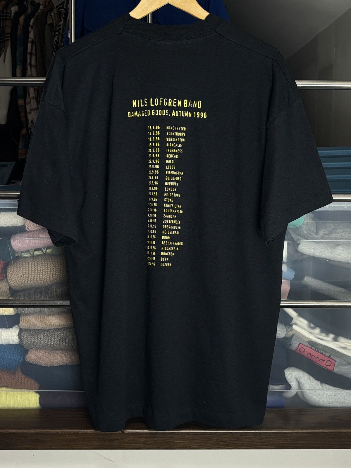 Band Tees Vintage Nils Lofgren Damaged Goods 1996 Tour T-Shirt Single Size US XL / EU 56 / 4 - 4 Thumbnail