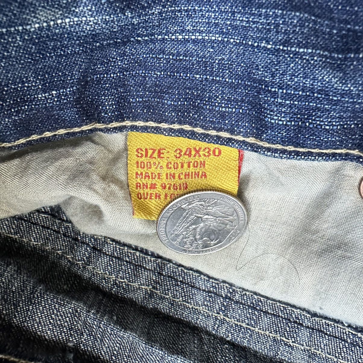FUSAI Vintage 2000s Y2K Fusai Wide Leg Embroidered Jeans Size US 34 / EU 50 - 9 Thumbnail
