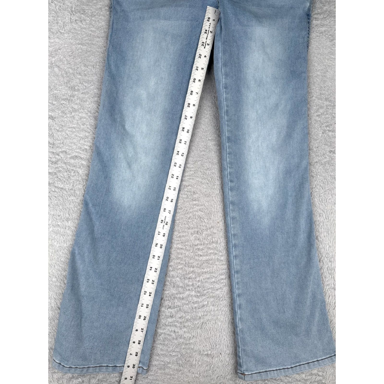 Vintage Panama Jeans Womens Jeans Blue Denim Pull On Low Rise Stretch 30x31 Regular 5-Pocket Design Bootcut Size 28" / US 6 / IT 42 - 7 Thumbnail