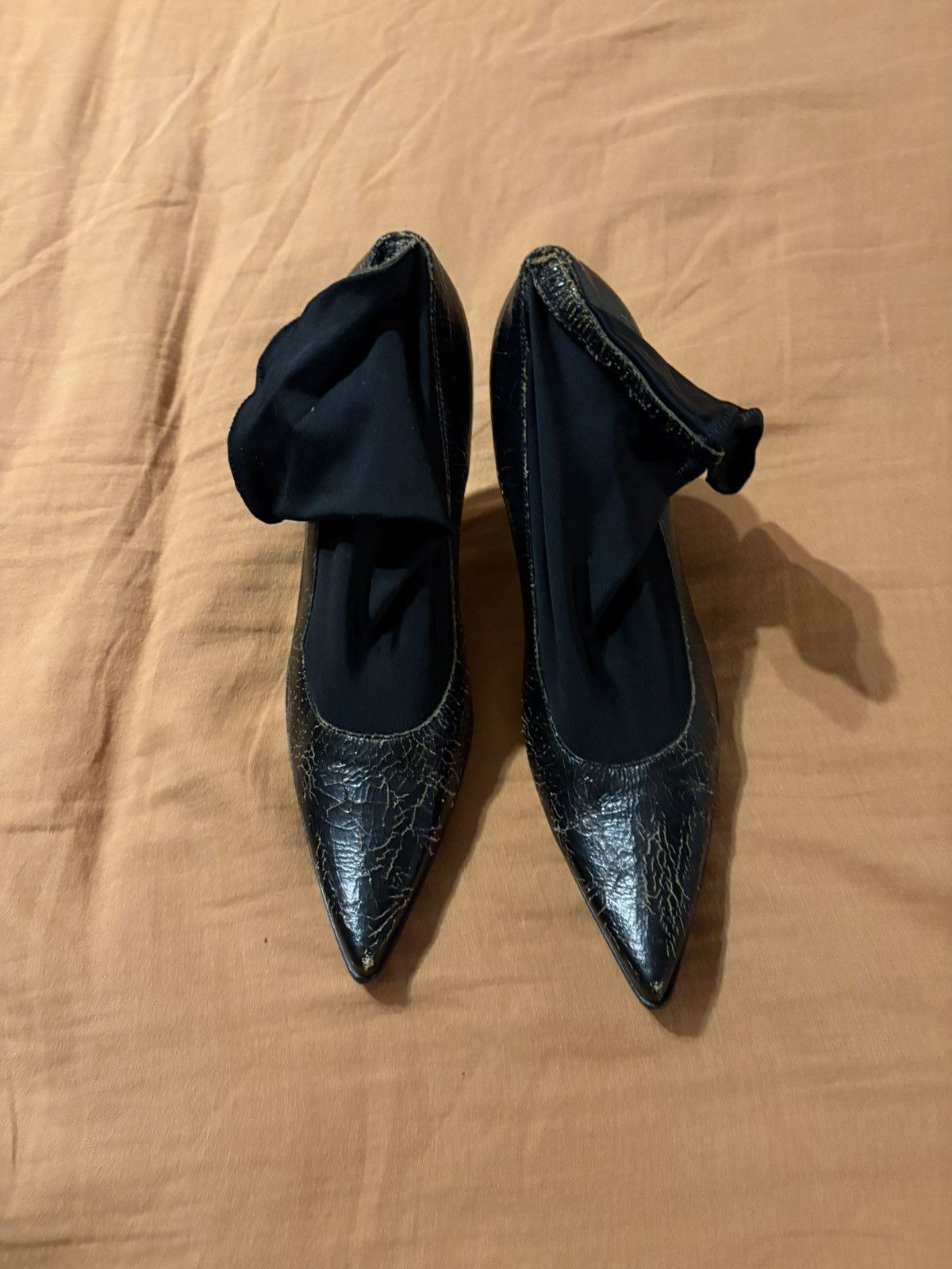Miu Miu miu miu FW 2001 cracked sock pumps Size US 8.5 / IT 38.5 - 1 Thumbnail