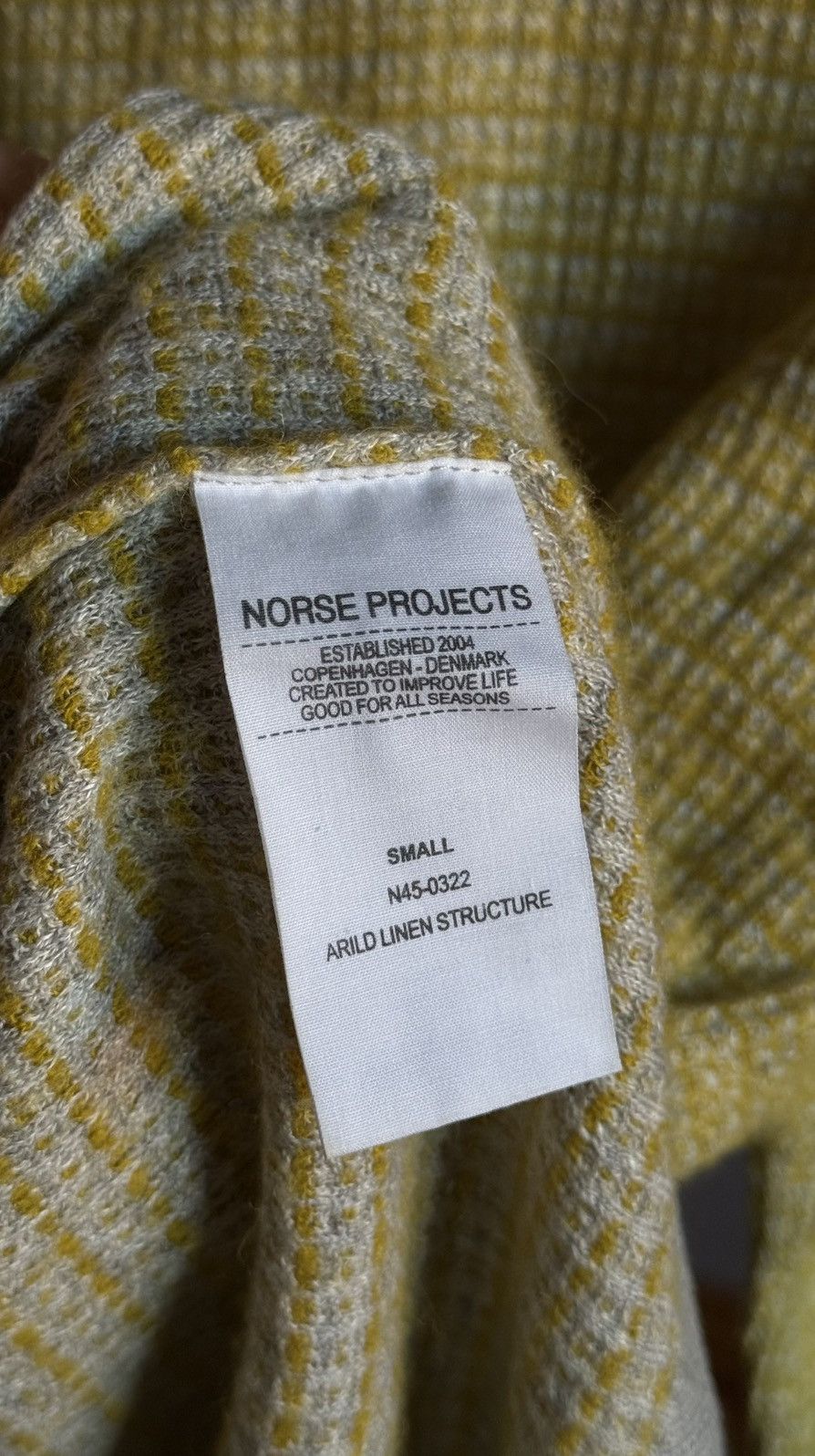 Norse Projects Norse Projects Arild Linen Structur Baby Alpaca Wool Sweater Size US L / EU 52-54 / 3 - 15 Thumbnail
