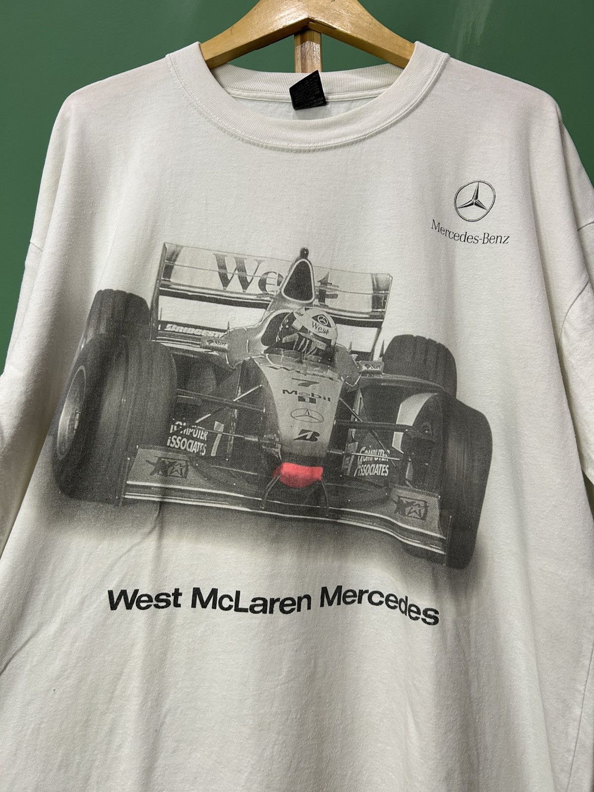Vintage Mercedes Benz West McLaren Formula 1 F1 Vintage Tee Size US XL / EU 56 / 4 - 2 Thumbnail