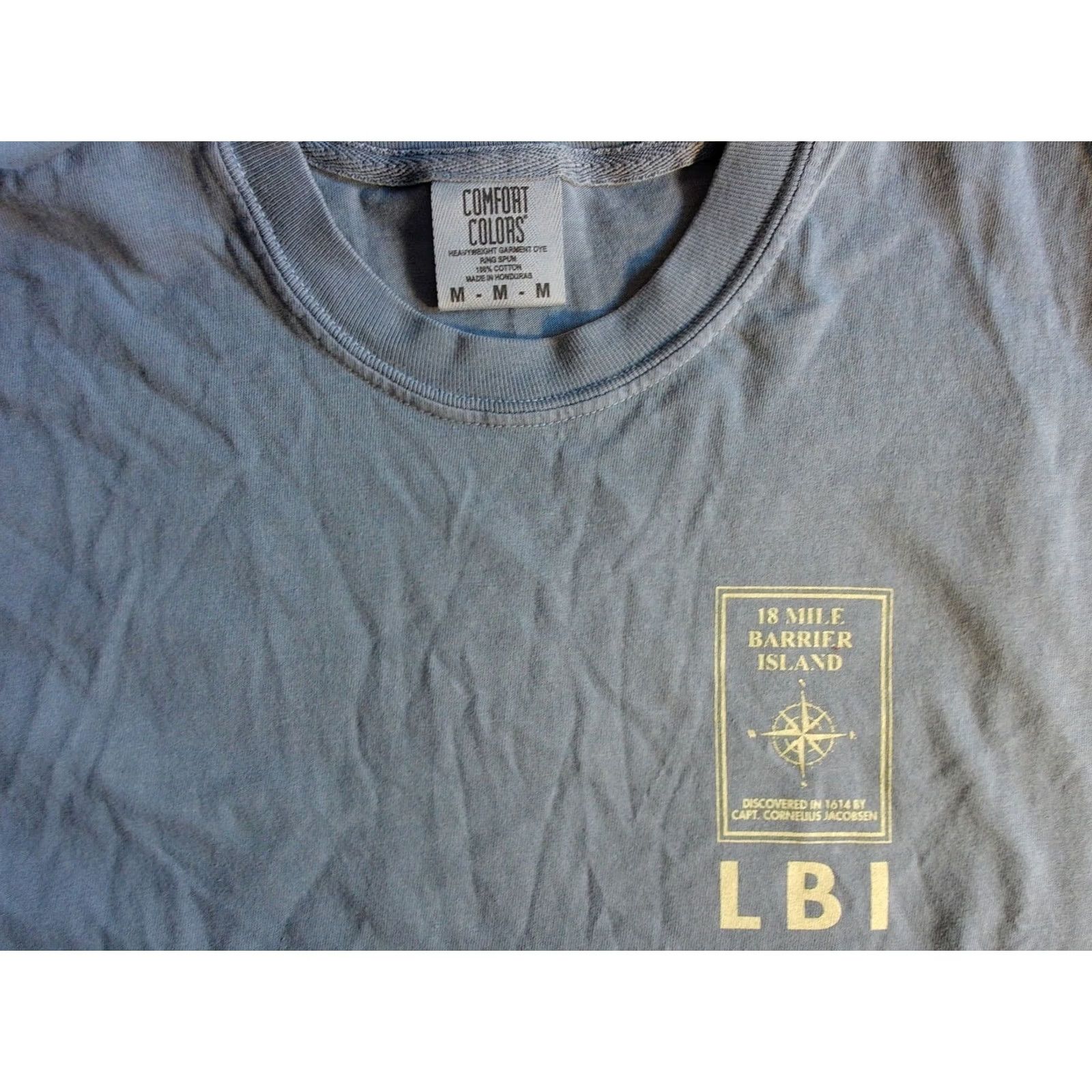 Comfort Colors Comfort Colors Shirt Men's Medium LONG BEACH ISLAND 18 Mile BARRIER ISLAND LBI t Size US M / EU 48-50 / 2 - 4 Thumbnail