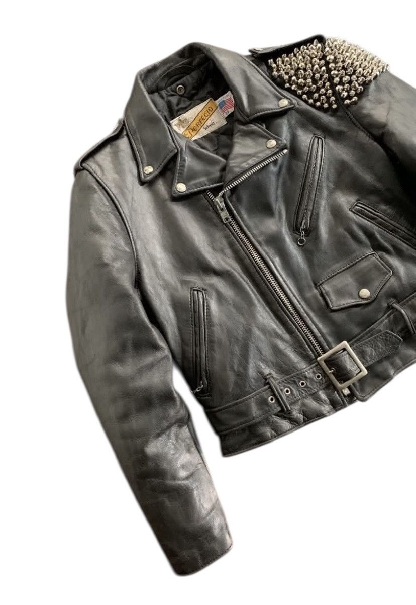 Schott Schott studded punk leather jacket Size US M / EU 48-50 / 2 - 3 Thumbnail