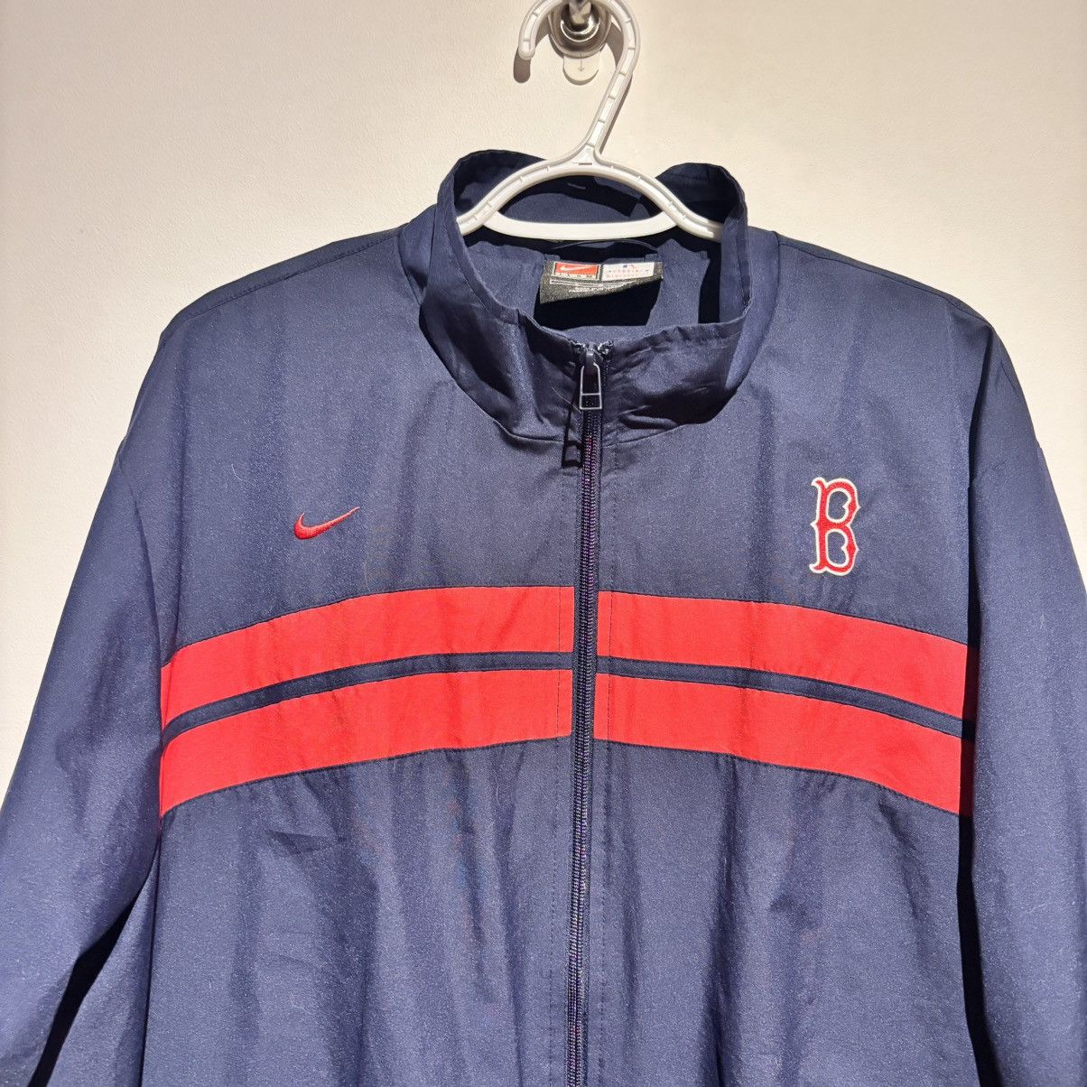 Nike Vintage Y2K Nike Boston Red Sox Zip Jacket Windbreaker MLB Size US L / EU 52-54 / 3 - 2 Thumbnail