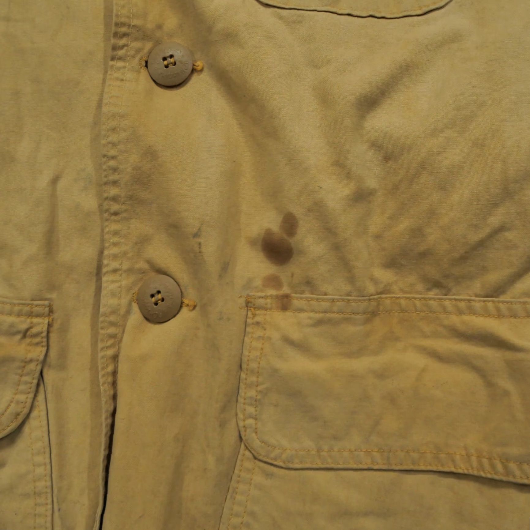 Vintage VINTAGE JC Higgins Hunting Jacket Mens Large Brown Canvas Game Pouch Shooting Bomber Jacket Hunting Mens Large Brown Canvas Jacket Size US L / EU 52-54 / 3 - 3 Thumbnail