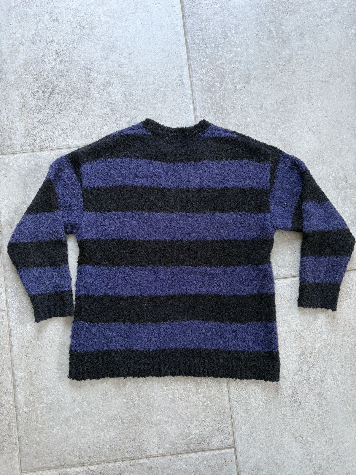 Number (N)ine Alpaca Striped Distressed Knit 2003 Size US M / EU 48-50 / 2 - 2 Thumbnail