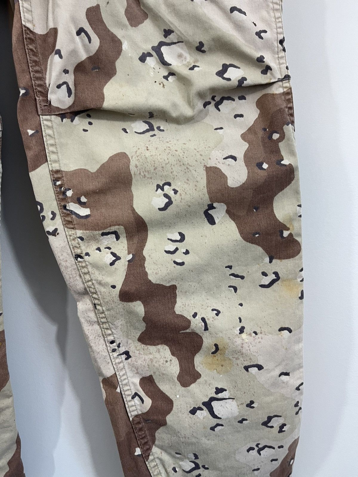 Vintage Thrashed Cut Off Raw Hem Desert Camo Cargo Military Pants Size US 36 / EU 52 - 9 Thumbnail