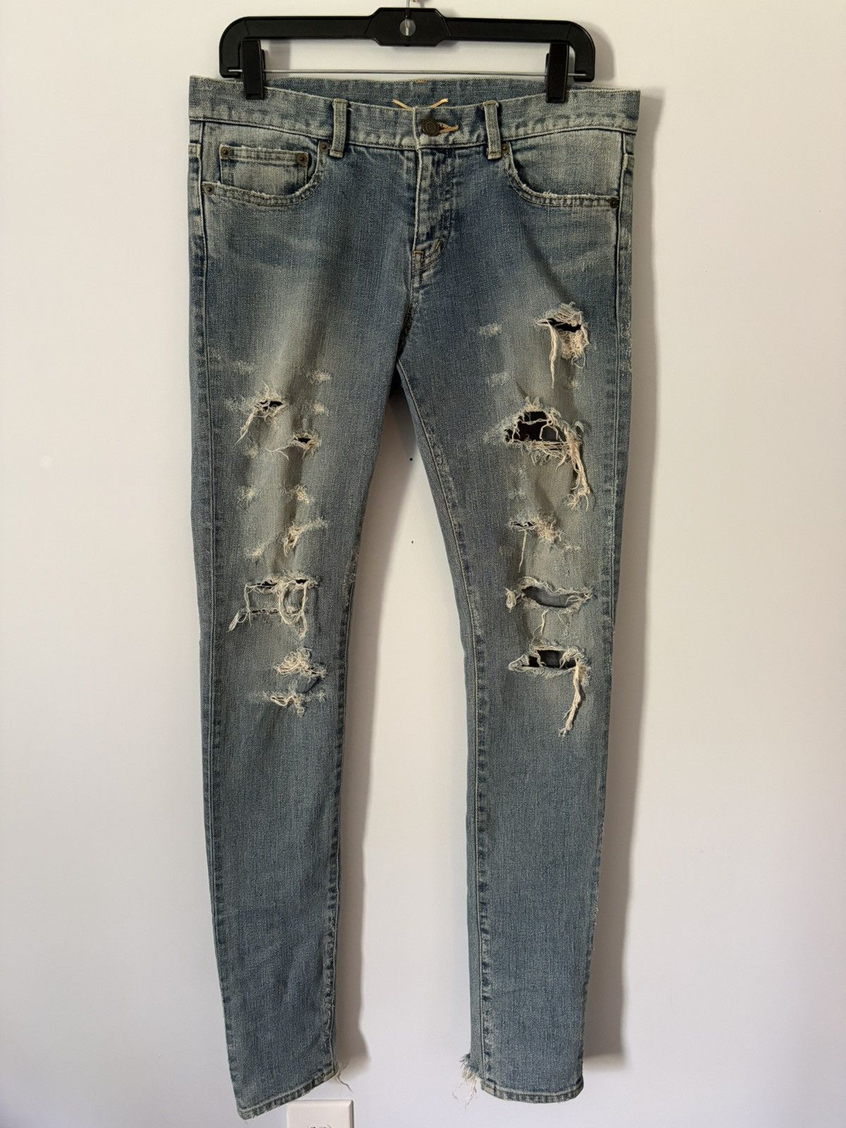 Yves Saint Laurent Yves Saint Laurent FW14 Crash Denim Size 32" / US 10 / IT 46 - 1 Thumbnail