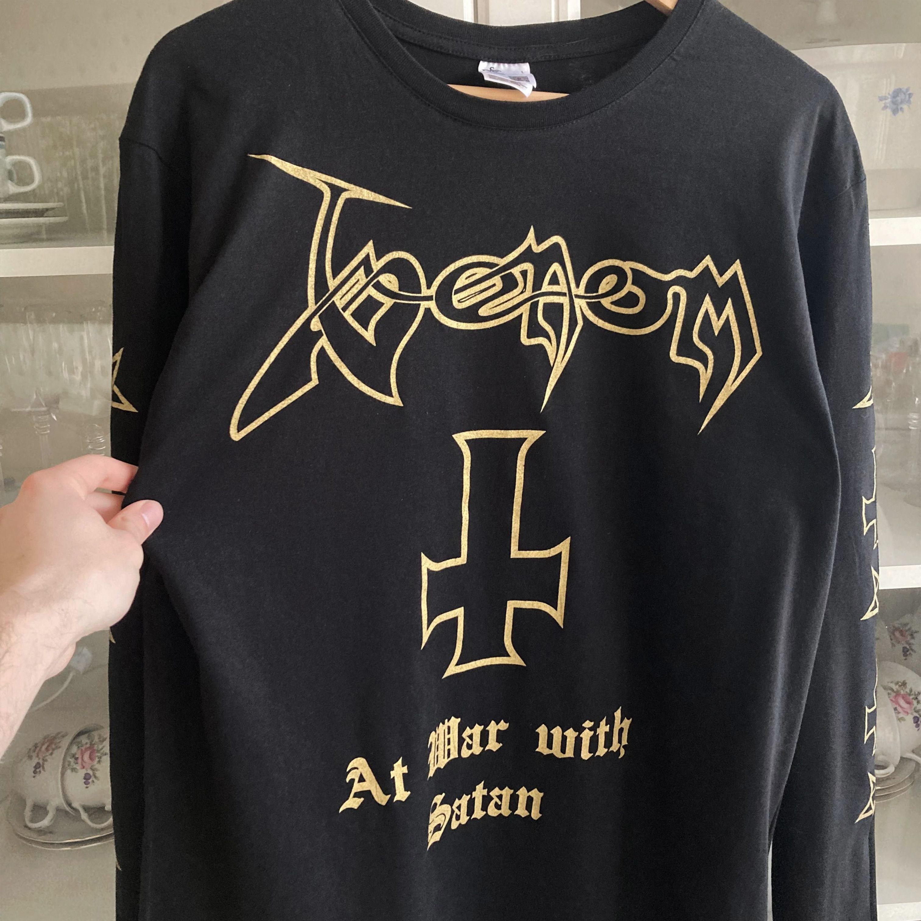 Band Tees Long sleeve Venom - At War With Satan - black metal Size US L / EU 52-54 / 3 - 3 Thumbnail