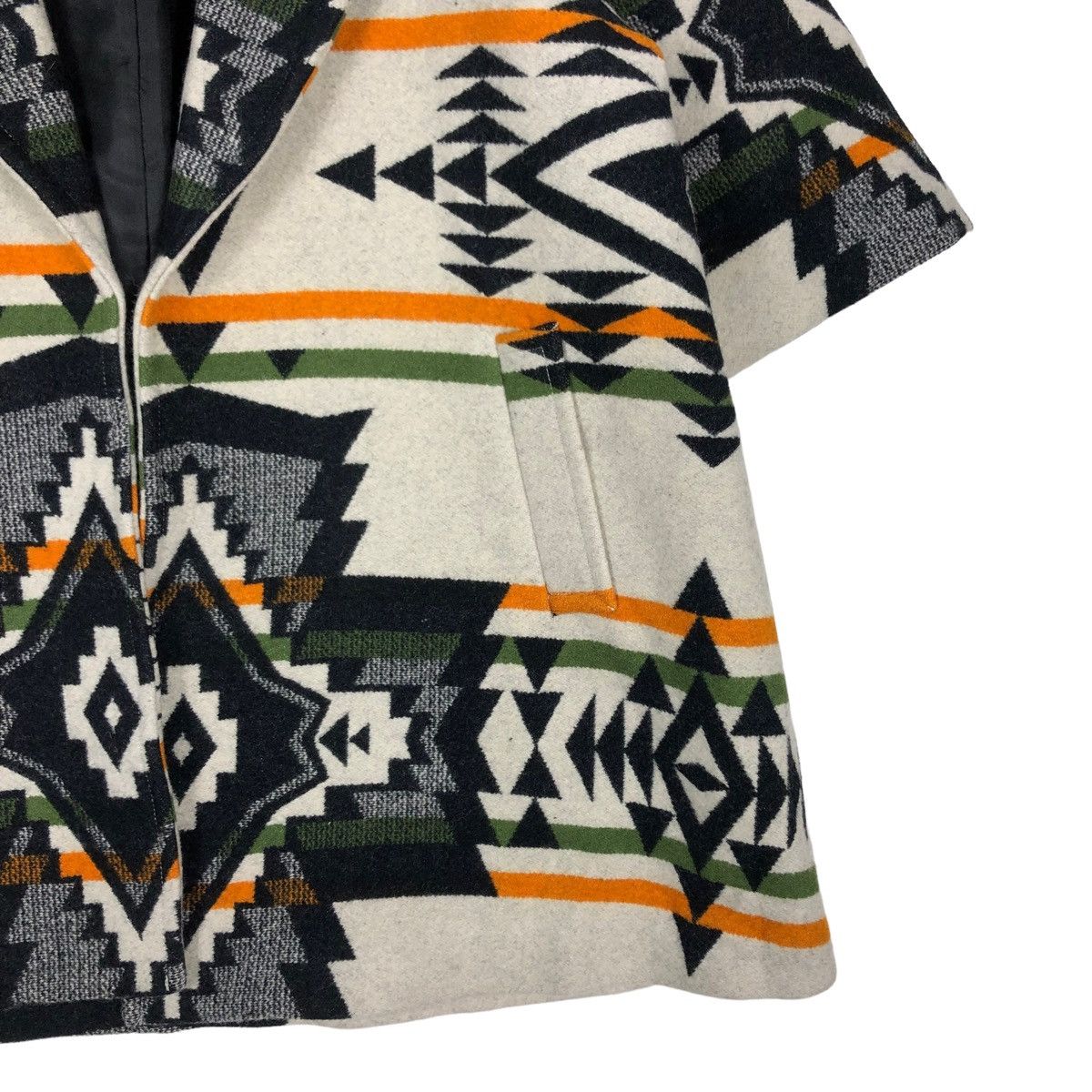 Japanese Brand × Vintage 🔥VINTAGE NAVAJO NATIVE AZTEC WOOL JACKET DOUBLE BREAST Size US M / EU 48-50 / 2 - 5 Thumbnail