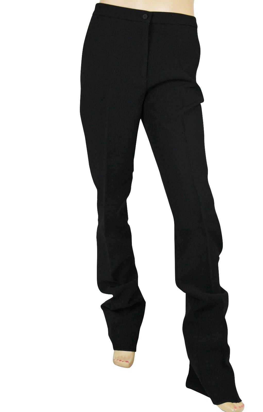 Women's Black Triacetate Polyester Dress Pant (42)