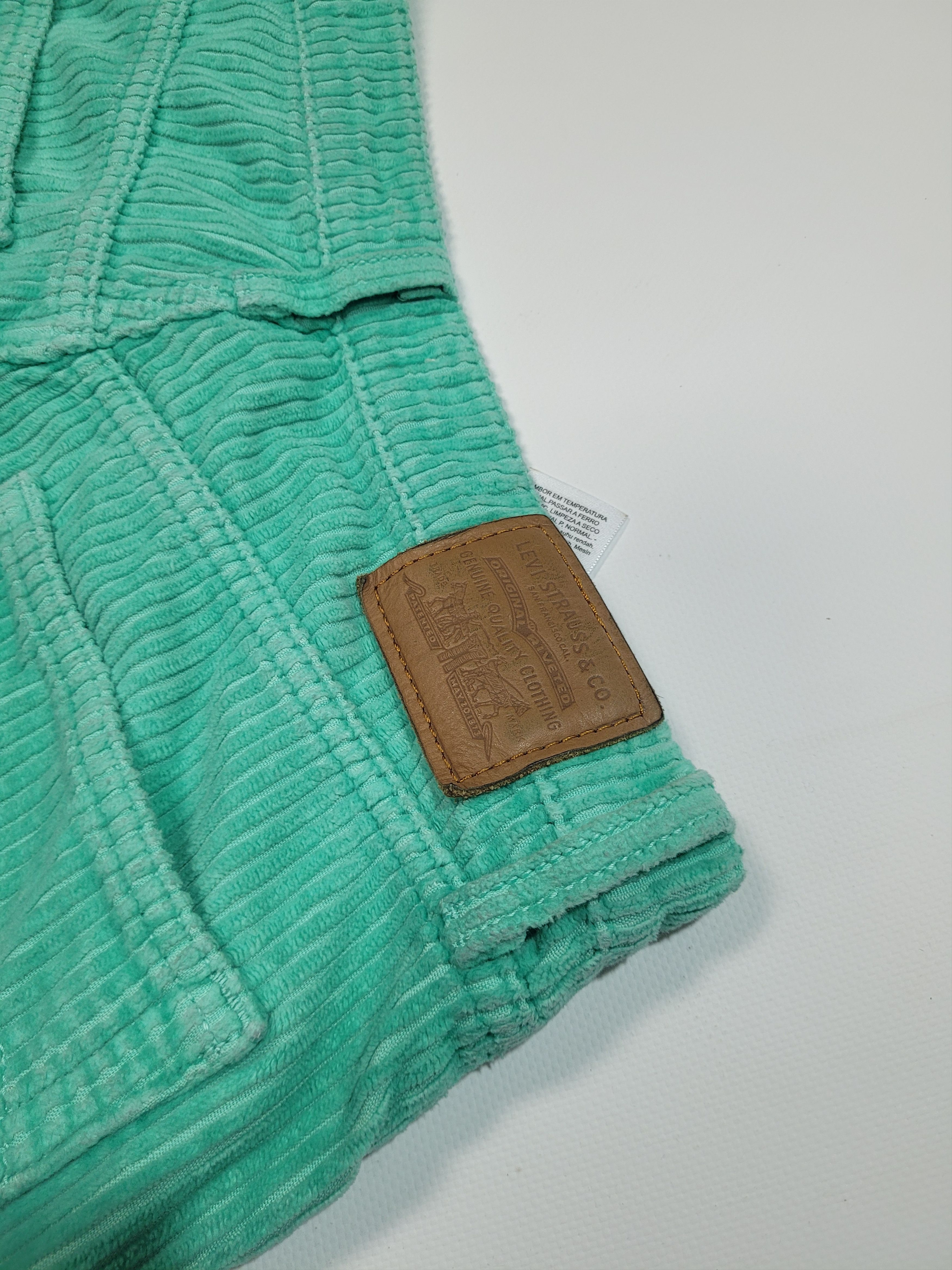 Levi's Levis Aqua Mint Corduroy Ribcage Straight Ankle Pants Size 30" / US 8 / IT 44 - 9 Thumbnail