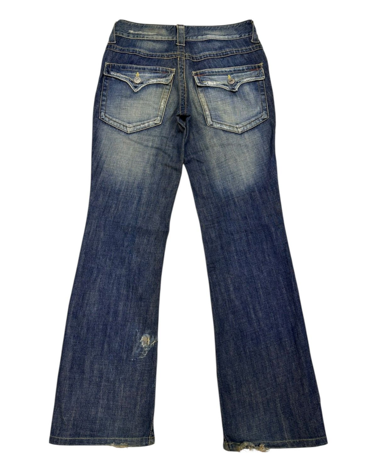 Tornado Mart FLARE TWISTED🔥VANQUISH CLAWMARK FLARED DENIM JEANS Size US 28 / EU 44 - 8 Thumbnail