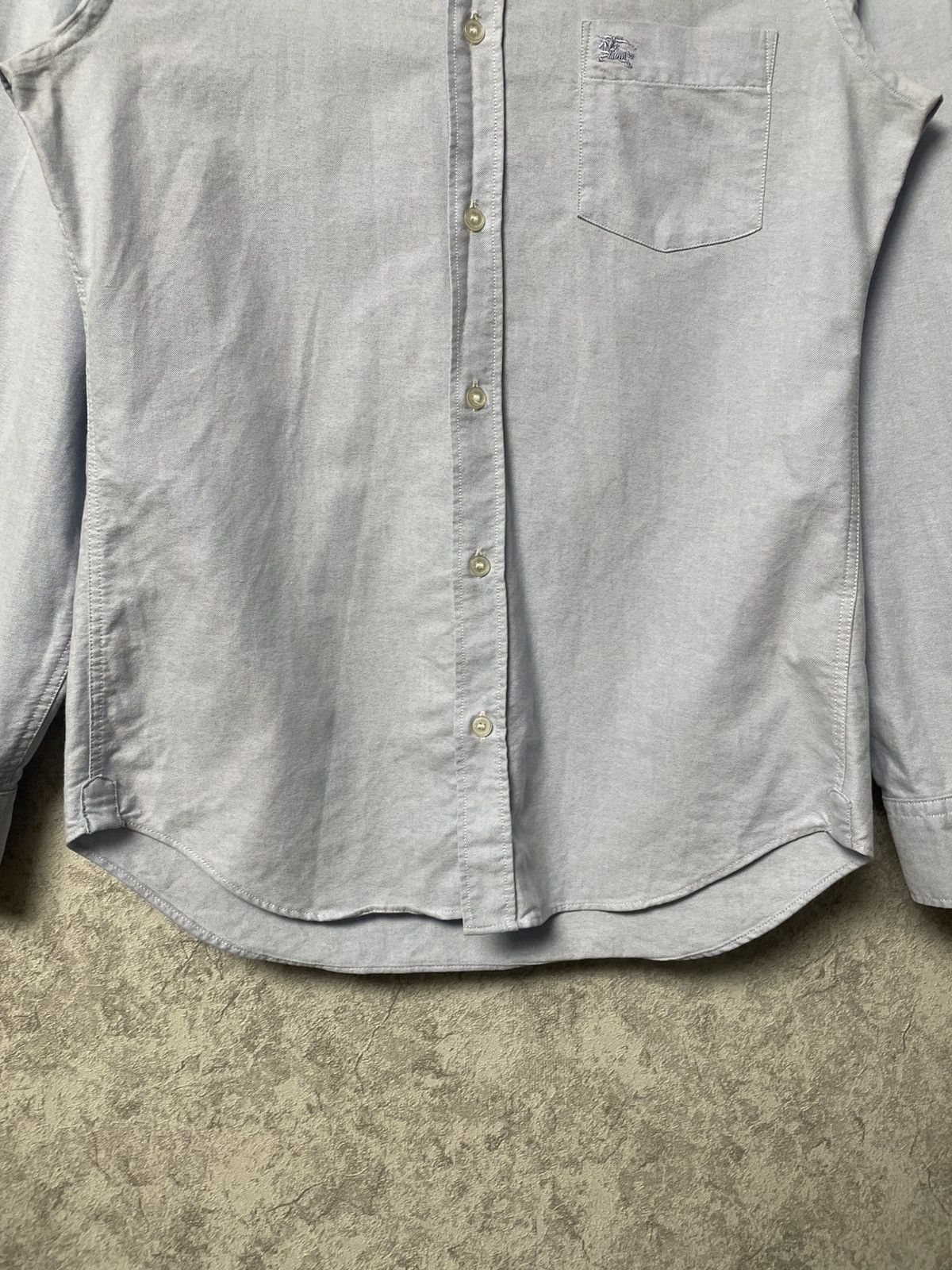 Burberry Vintage Burberry Nova Check Blue Long Sleeve Shirt Button Up Size US S / EU 44-46 / 1 - 7 Thumbnail