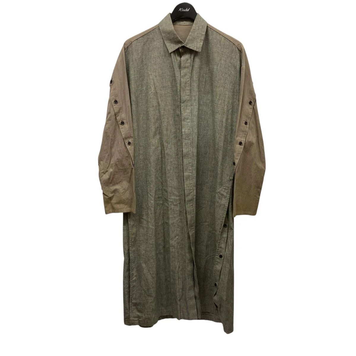 Yohji Yamamoto B Yohji Yamamoto Check switching long shirt Size US S / EU 44-46 / 1 - 1 Thumbnail