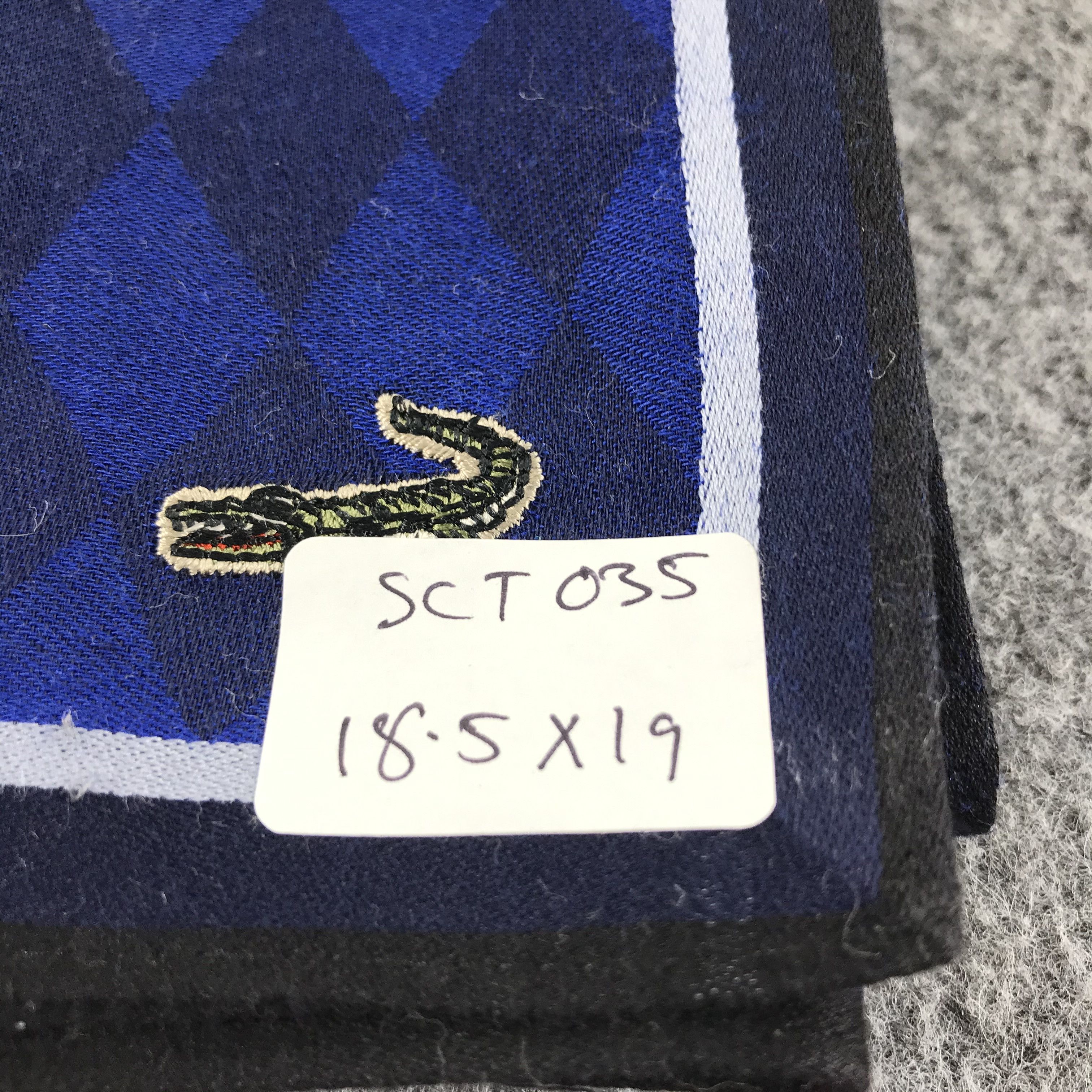 Vintage Crocodile Handkerchief Bandana Neckerchief SCT035 Size ONE SIZE - 7 Thumbnail