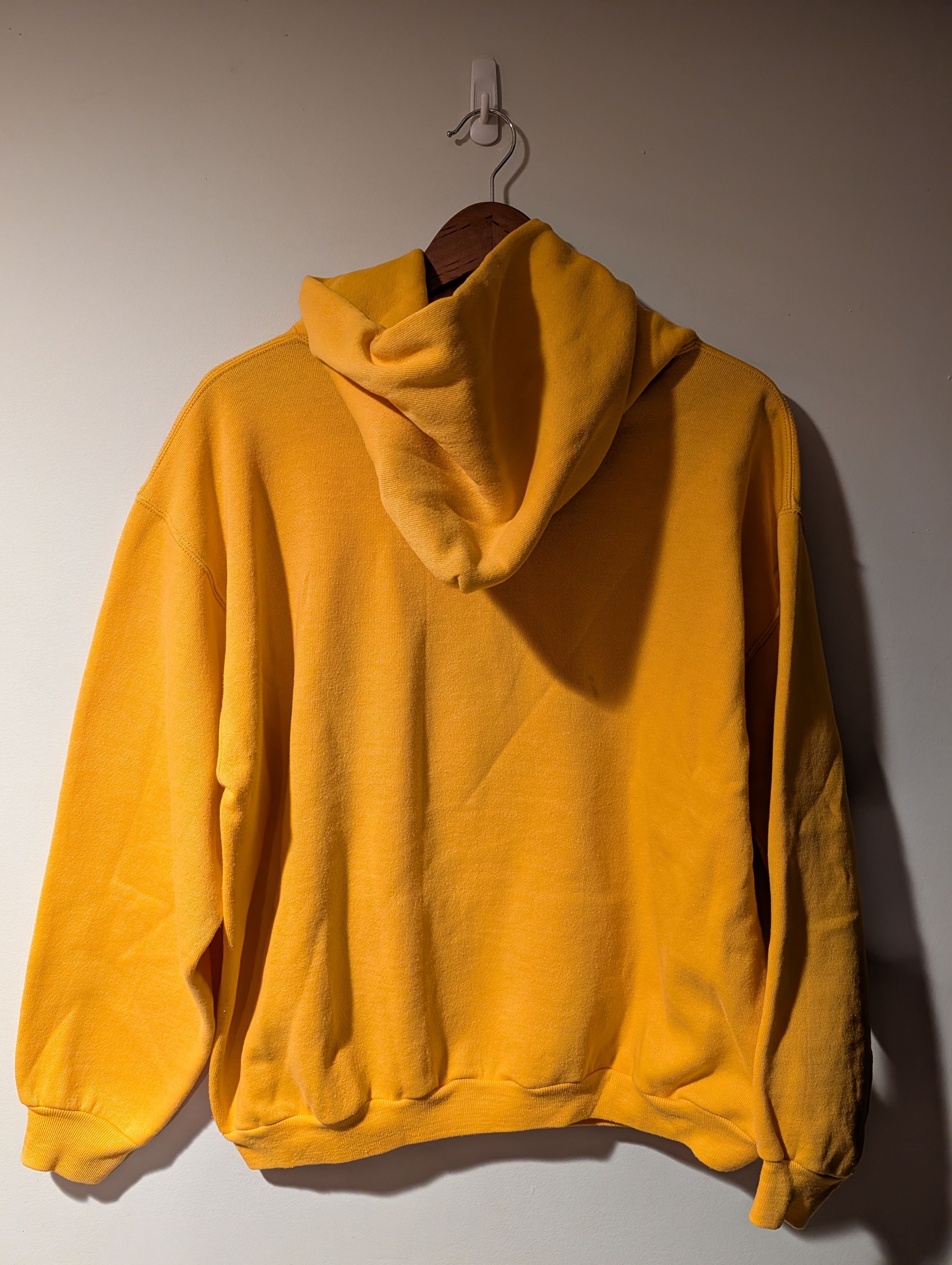 Russell Athletic Vintage 70s Russell Athletic Hoodie Sweatshirt Blank Yellow Size US XL / EU 56 / 4 - 4 Thumbnail