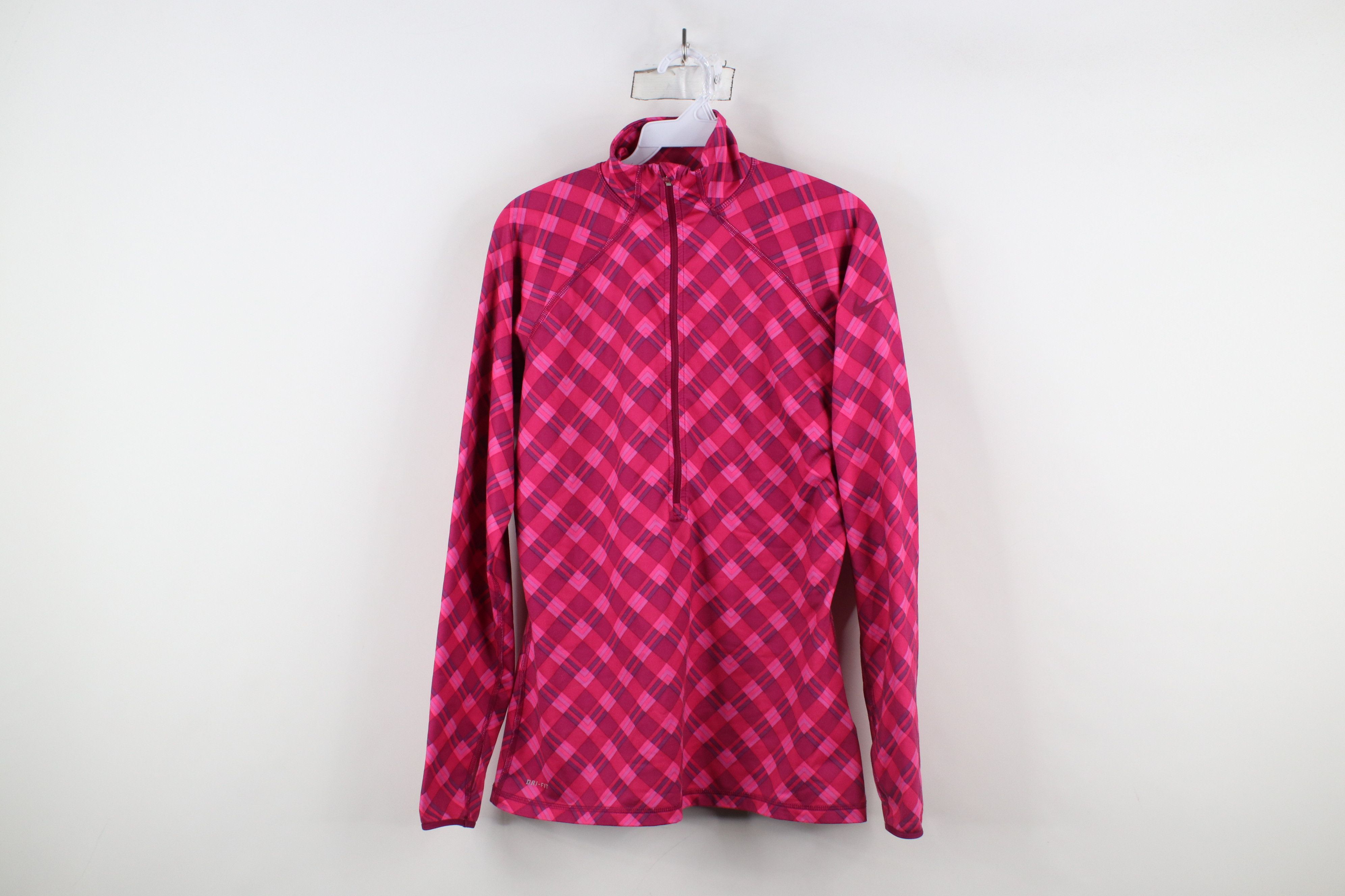 Nike × Vintage Nike Pro Combat Fleece Lined Half Zip Training Top Shirt Size L / US 10 / IT 46 - 1 Thumbnail