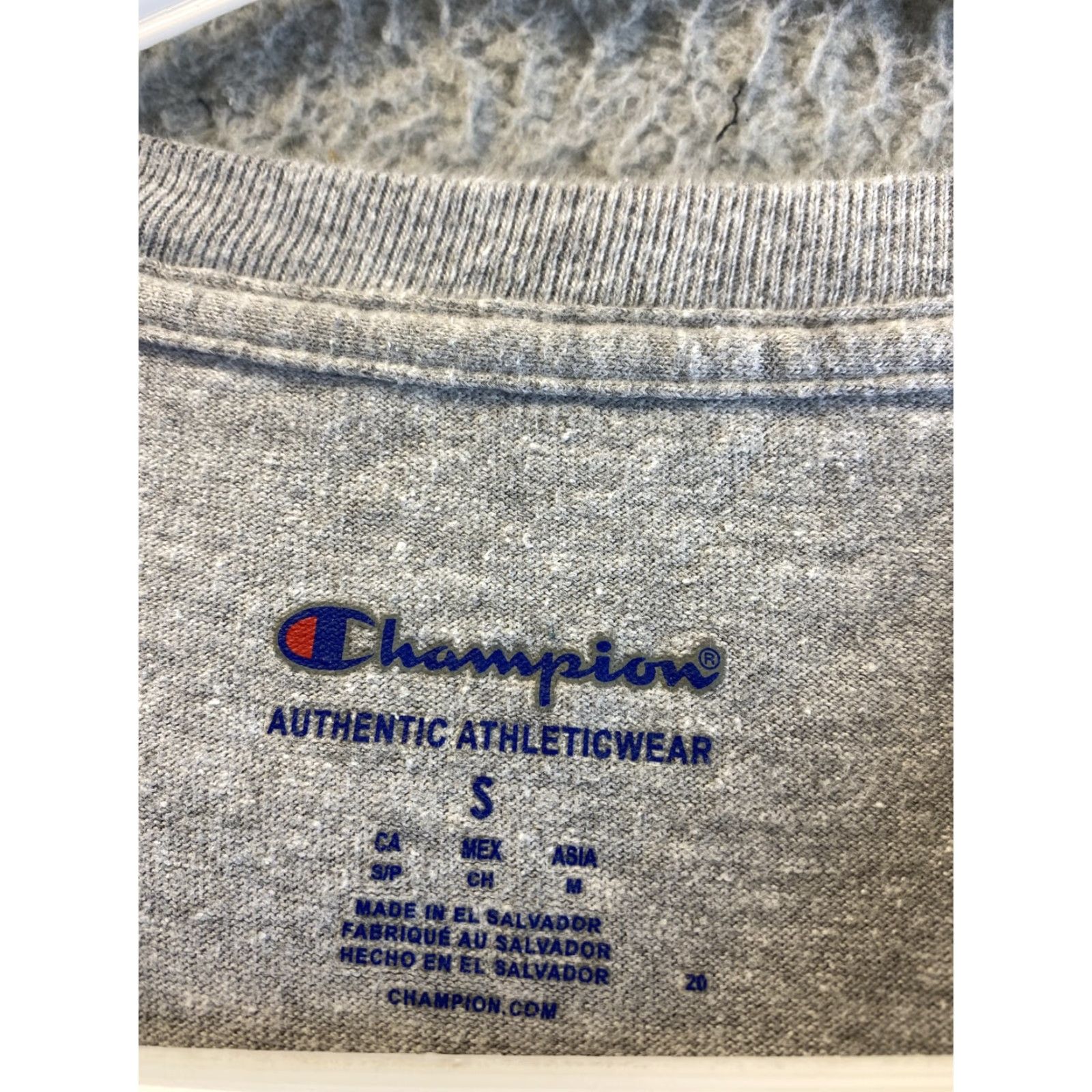 Champion Champion Men’s T-Shirt Size S Gray Basic Tee Regular Fit Sportswear Size US S / EU 44-46 / 1 - 5 Thumbnail