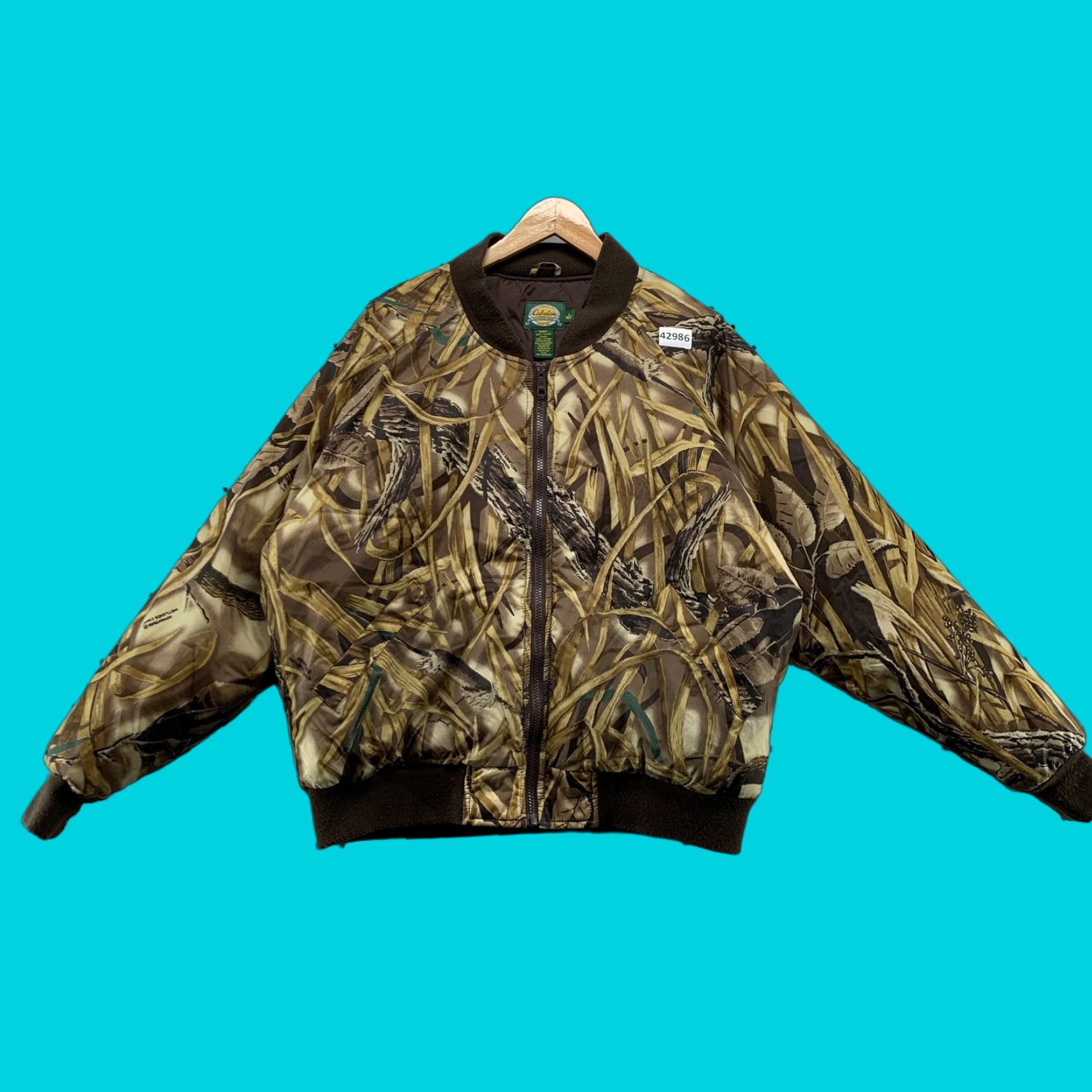 Vintage VINTAGE Cabela's Bomber Jacket Mens Large Camouflage Nylon Insulated Zip Up Outdoor Size US L / EU 52-54 / 3 - 1 Thumbnail