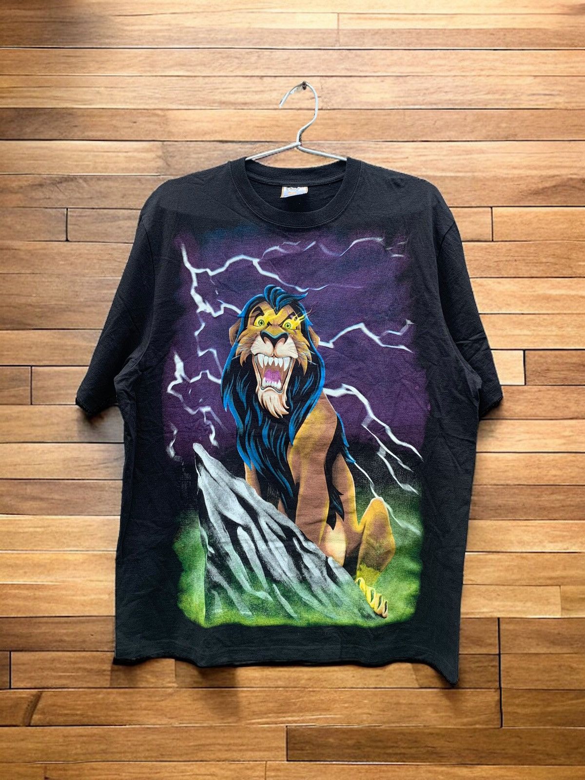 image of Scar Lion King Modern Bootleg By Our Nostalgic in Black, Men's (Size XL)