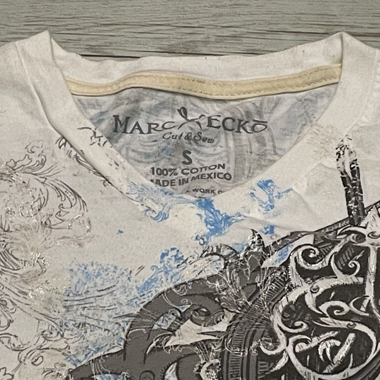 Affliction × Marc Ecko × Tapout Rare Marc Ecko Wings Cross Tee Y2K Affliction Style Size US S / EU 44-46 / 1 - 6 Thumbnail