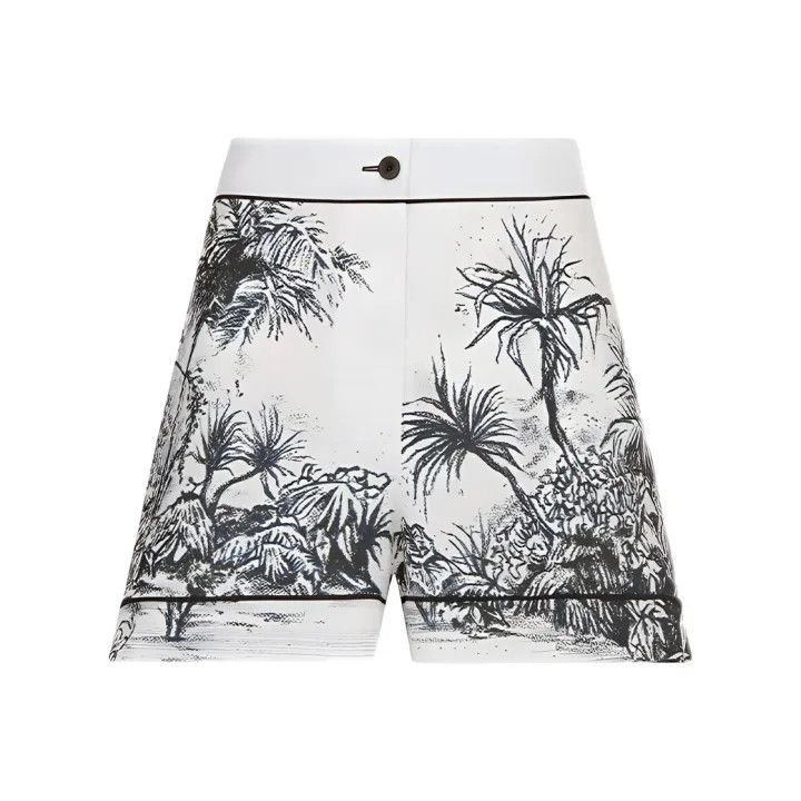 Dior Dior SS21 Forest Print Casual Shorts 0079 Size 34" / US 12 / IT 48 - 1 Thumbnail