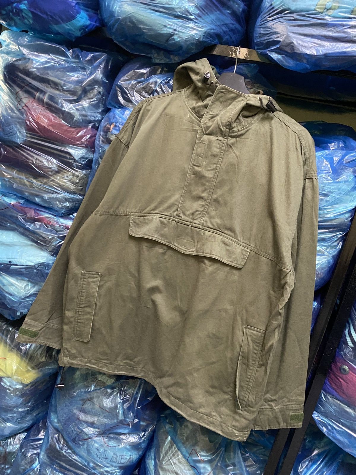 Other VINTAGE ARMY GREEN ANORAK JACKET Size US L / EU 52-54 / 3 - 2 Thumbnail