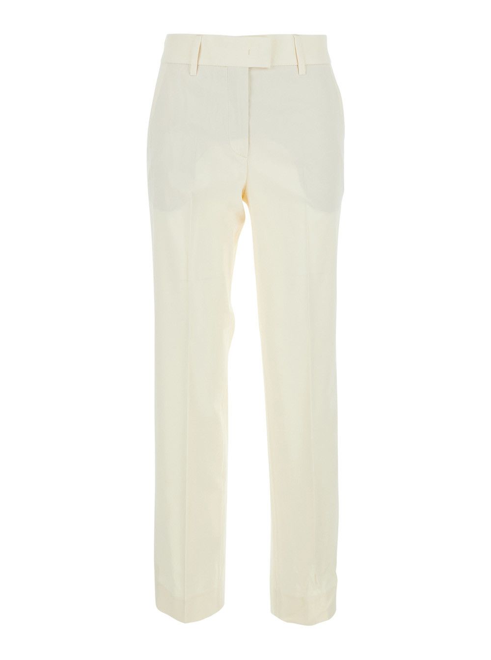 Grifoni White Pants with Side Pockets and High Waist for Women Size 28" / US 6 / IT 42 - 1 Thumbnail