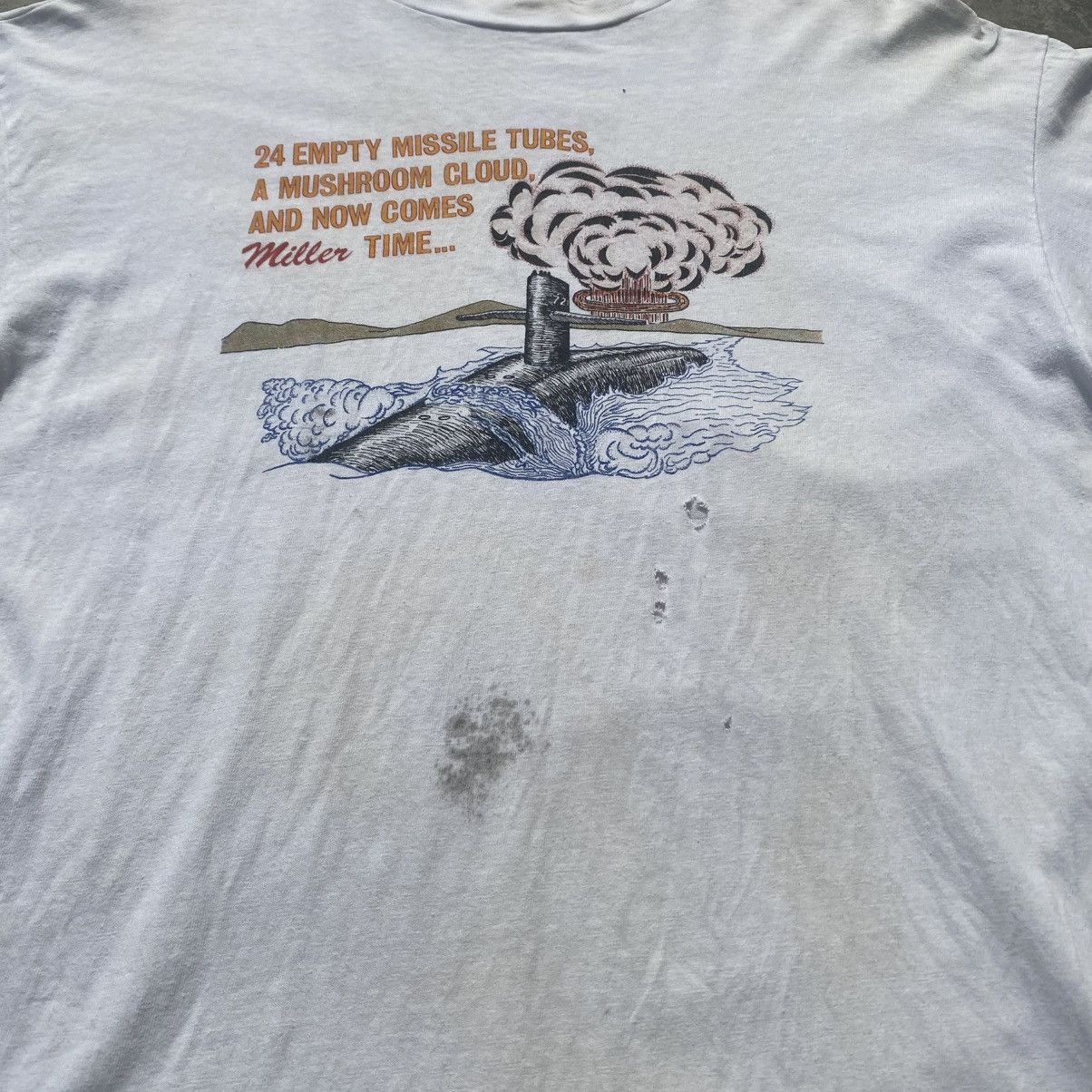 Vintage 1990s MILLER TIME tee Size US L / EU 52-54 / 3 - 4 Thumbnail